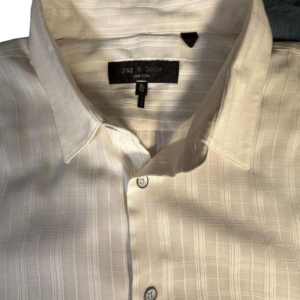 Rag and Bone - Men's Dalton Plaid Short Sleeve Button-Up Shirt - Size XL